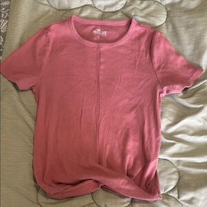 Hollister Pink Must-Have Twist-Front T-Shirt